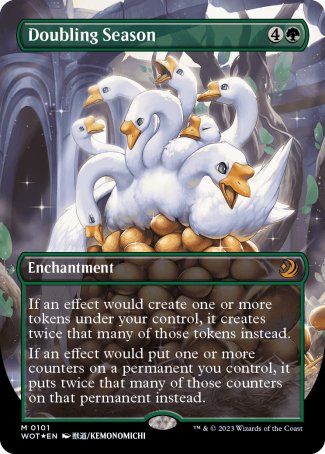 (101) Magic The Gathering Enchanting Tales Single: Doubling Season (V.3) Mythic