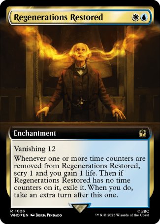 (1026) Magic The Gathering Universes Beyond: Doctor Who: Extras Single: Regenerations Restored (V.3) Rare