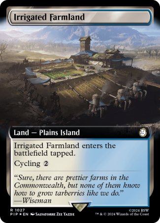 (1027) Magic The Gathering Universes Beyond: Fallout: Extras Single: Irrigated Farmland (V.3) Rare