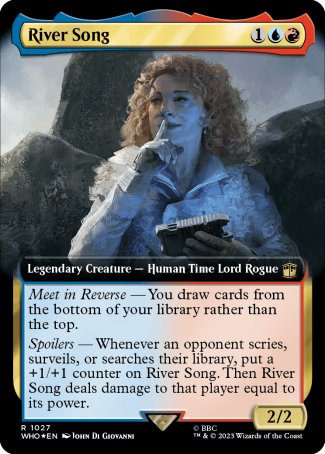 (1027) Magic The Gathering Universes Beyond: Doctor Who: Extras Single: River Song (V.4) Rare