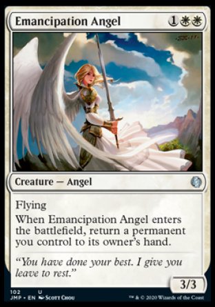 (102) Magic The Gathering Jumpstart Single: Emancipation Angel Uncommon