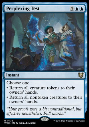 (102) Magic The Gathering Commander: Wilds of Eldraine Single: Perplexing Test Rare