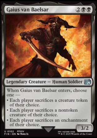 (102) Magic The Gathering Magic: The Gathering - FINAL FANTASY Single: Gaius van Baelsar Holo Uncommon