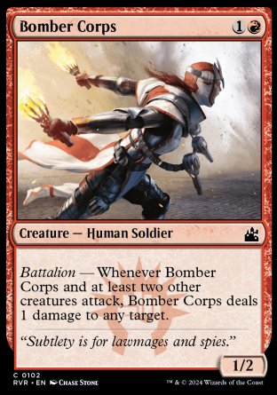 (102) Magic The Gathering Ravnica Remastered Single: Bomber Corps Common