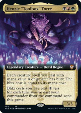 (102) Magic The Gathering Commander: Streets of New Capenna: Extras Single: Henzie Toolbox Torre (V.1) Holo Mythic