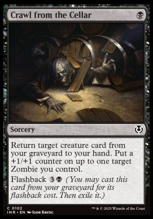 (102) Magic The Gathering Innistrad Remastered Single: Crawl from the Cellar Holo Common