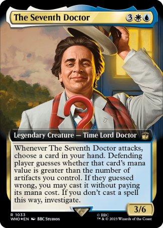 (1033) Magic The Gathering Universes Beyond: Doctor Who: Extras Single: The Seventh Doctor (V.4) Rare