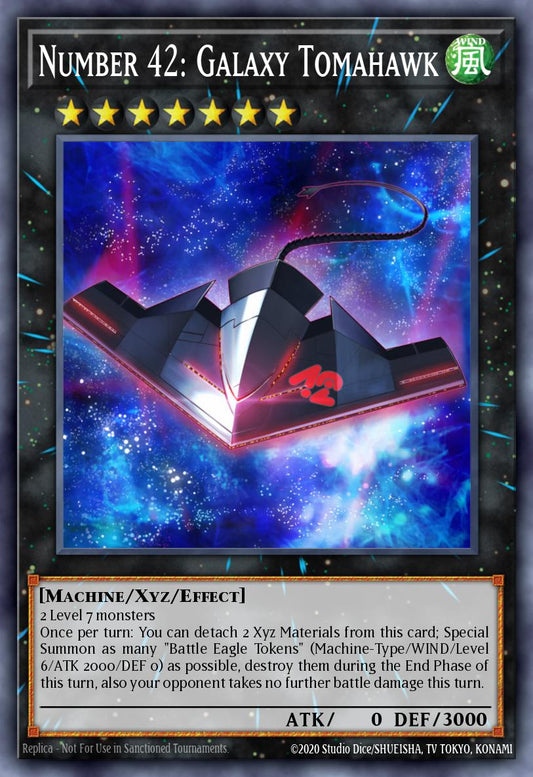 (092) YuGiOh TCG PRIO: Primal Origin Single: Number 42: Galaxy Tomahawk  Common