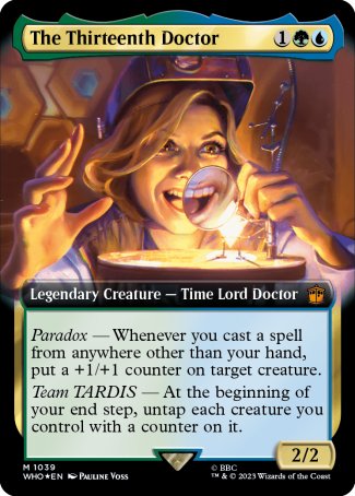 (1039) Magic The Gathering Universes Beyond: Doctor Who: Extras Single: The Thirteenth Doctor (V.4) Holo Mythic