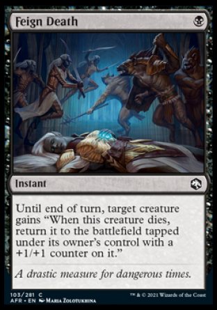 (103) Magic The Gathering Adventures in the Forgotten Realms Single: Feign Death Holo Common
