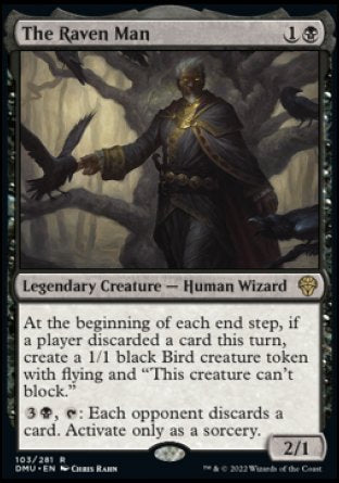 (103) Magic The Gathering Dominaria United Single: The Raven Man Holo Rare