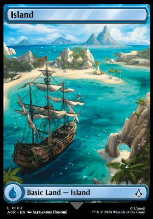 (103) Magic The Gathering Universes Beyond: Assassin's Creed Single: Island (V.1) Land
