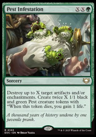 (103) Magic The Gathering Commander: Edge of Eternities Single: Pest Infestation Rare