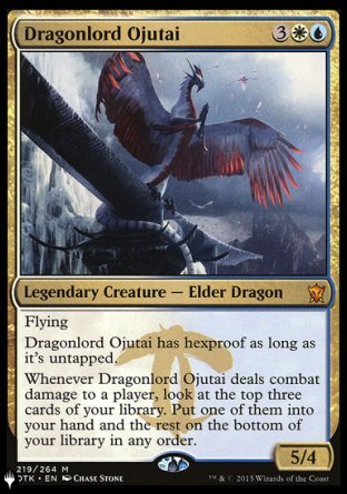 (219) Magic The Gathering The List Single: Dragonlord Ojutai Mythic