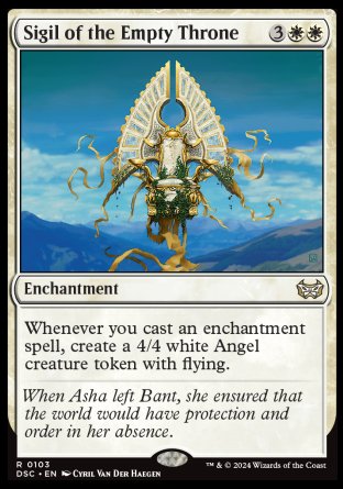 (103) Magic The Gathering Commander: Duskmourn: House of Horror Single: Sigil of the Empty Throne Rare