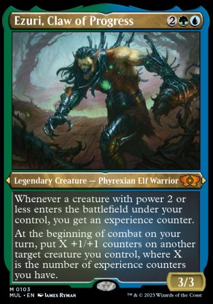 (103) Magic The Gathering Multiverse Legends Single: Ezuri, Claw of Progress (V.2) Mythic