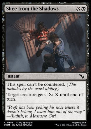 (103) Magic The Gathering Murders at Karlov Manor Single: Slice from the Shadows Common