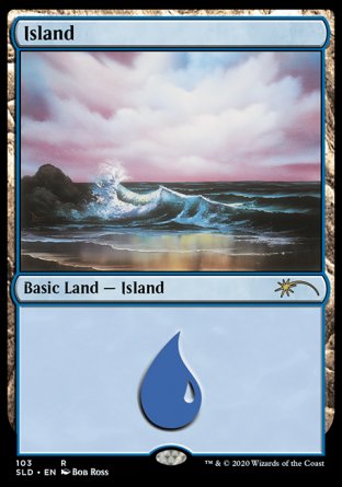 (103) Magic The Gathering Secret Lair Drop Series Single: Island (V.3) Land