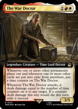 (1043) Magic The Gathering Universes Beyond: Doctor Who: Extras Single: The War Doctor (V.4) Holo Rare