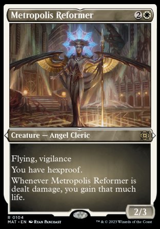 (104) Magic The Gathering March of the Machine: The Aftermath: Extras Single: Metropolis Reformer (V.2) Holo Rare