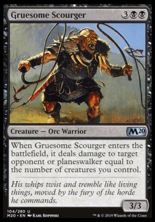 (104/280) Magic The Gathering Core 2020 Single: Gruesome Scourger Uncommon