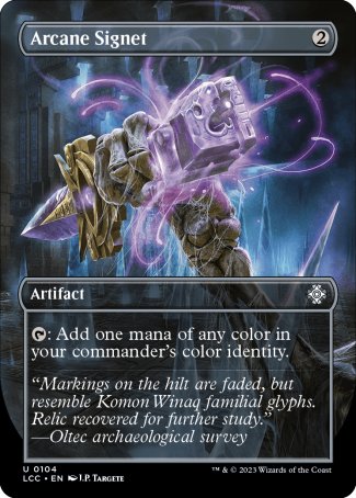 (104) Magic The Gathering Commander: The Lost Caverns of Ixalan: Extras Single: Arcane Signet Uncommon