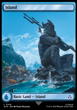 (104) Magic The Gathering Universes Beyond: Assassin's Creed Single: Island (V.2) Land