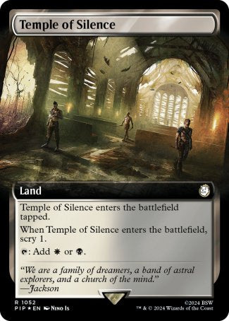 (1052) Magic The Gathering Universes Beyond: Fallout: Extras Single: Temple of Silence (V.3) Rare