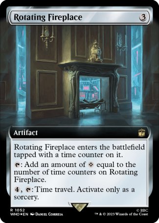 (1052) Magic The Gathering Universes Beyond: Doctor Who: Extras Single: Rotating Fireplace (V.3) Holo Rare