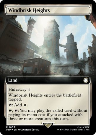 (1055) Magic The Gathering Universes Beyond: Fallout: Extras Single: Windbrisk Heights (V.3) Rare