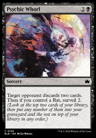 (105) Magic The Gathering Bloomburrow Single: Psychic Whorl Holo Common