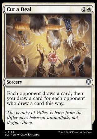 (105) Magic The Gathering Commander: Bloomburrow Single: Cut a Deal Uncommon