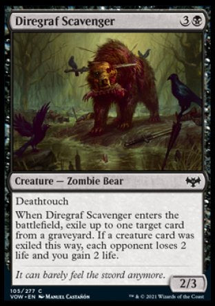 (105) Magic The Gathering Innistrad: Crimson Vow Single: Diregraf Scavenger Common