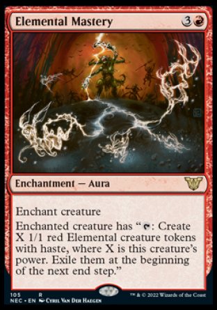 (105) Magic The Gathering Commander: Kamigawa: Neon Dynasty Single: Elemental Mastery Rare
