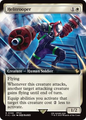(106) Magic The Gathering Commander: Magic: The Gathering - FINAL FANTASY: Extras Single: Helitrooper Rare