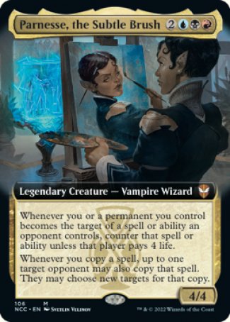 (106) Magic The Gathering Commander: Streets of New Capenna: Extras Single: Parnesse, the Subtle Brush Mythic