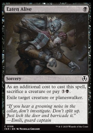 (106) Magic The Gathering Innistrad Remastered Single: Eaten Alive Common