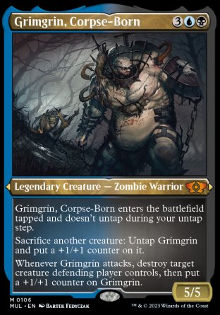 (106) Magic The Gathering Multiverse Legends Single: Grimgrin, Corpse-Born (V.2) Mythic