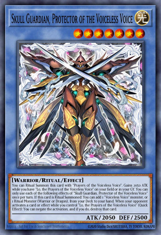 (037) YuGiOh TCG PHNI: Phantom Nightmare Single: Skull Guardian, Protector of the Voiceless Voice (V.2 - Quarter Century Secret Rare)  Quarter Century Secret Rare