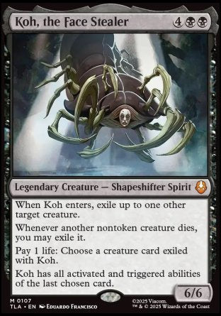 (107) Magic The Gathering Magic: The Gathering | Avatar: The Last Airbender Single: Koh, the Face Stealer Mythic