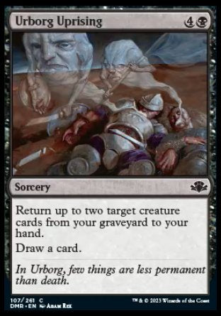 (107) Magic The Gathering Dominaria Remastered Single: Urborg Uprising Holo Common