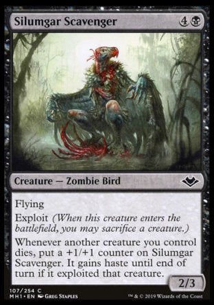 (107/254) Magic The Gathering Modern Horizons Single: Silumgar Scavenger Common