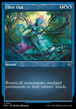 (107) Magic The Gathering March of the Machine: The Aftermath: Extras Single: Filter Out (V.2) Holo Uncommon