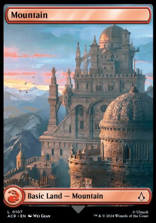 (107) Magic The Gathering Universes Beyond: Assassin's Creed Single: Mountain (V.1) Holo Land