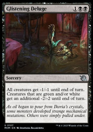 (107) Magic The Gathering March of the Machine Single: Glistening Deluge Holo Uncommon