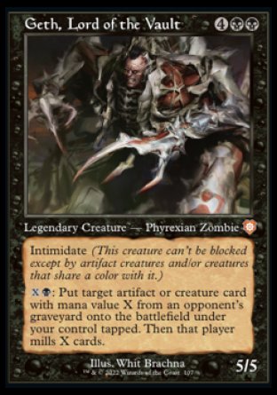 (107) Magic The Gathering Commander: The Brothers' War Single: Geth, Lord of the Vault Mythic