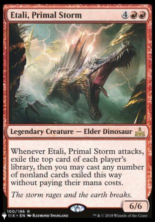 (100) Magic The Gathering The List Single: Etali, Primal Storm Rare