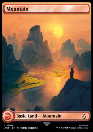 (108) Magic The Gathering Universes Beyond: Assassin's Creed Single: Mountain (V.2) Holo Land