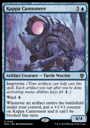 (108) Magic The Gathering Commander: Murders at Karlov Manor Single: Kappa Cannoneer Rare