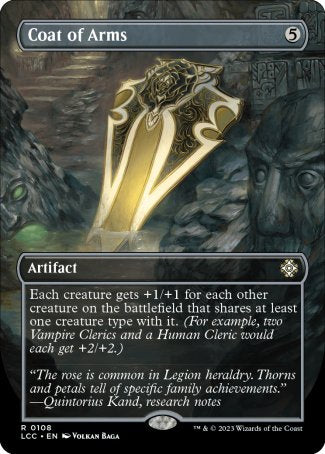 (108) Magic The Gathering Commander: The Lost Caverns of Ixalan: Extras Single: Coat of Arms Rare